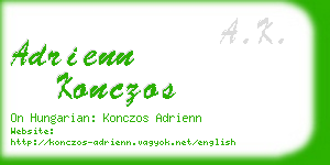 adrienn konczos business card